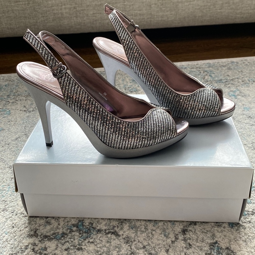 Glitter heels size 8